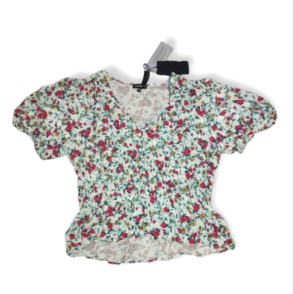 NWT Dear John Puff Sleeve Blouse sz XL - Picture 3 of 7